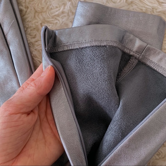 Zara trafaluc metallic leather leggings 💿 - Picture 15 of 16
